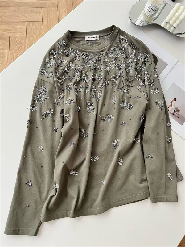 Лонгслив MIU MIU 159646 - фото 369556