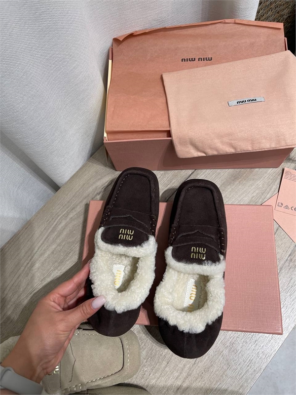 Мокасины MIU MIU 164685