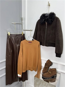 Брюки BRUNELLO CUCINELLI кожа 109634 - фото 113169