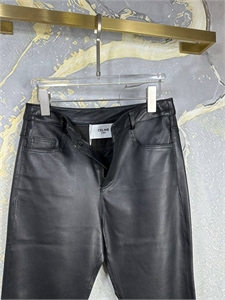 Брюки CELINE Кожа 109723