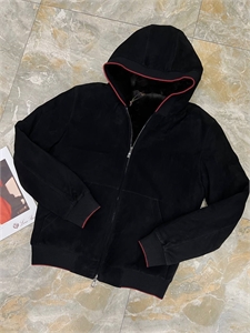 Замшевая куртка Loro Piana на меху (бобёр) 113921 - фото 129364