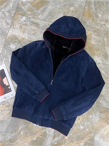 Замшевая куртка Loro Piana на меху (бобёр) 113923 - фото 129379