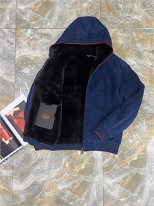 Замшевая куртка Loro Piana на меху (бобёр) 113923 - фото 129380