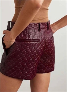 Шорты GUCCI Кожа 114507