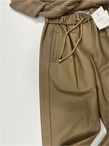 Брюки BRUNELLO CUCINELLI Кожа 122176 - фото 169279