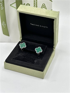Серьги Van Cleef Малахит 123160 - фото 173013 Серьги Van Cleef Малахит 123160 - фото 173013