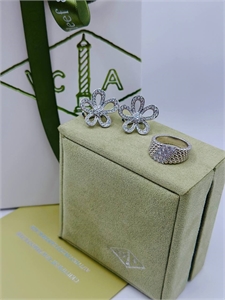 Серьги VAN CLEEF Серебро 925 п 124705