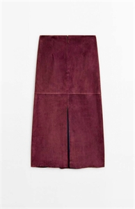 Юбка THE ROW замша 126952