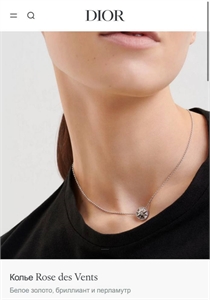 Серьги DIOR 128602