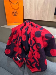 Плед Hermes из шерсти и кашемира 133229 - фото 225427