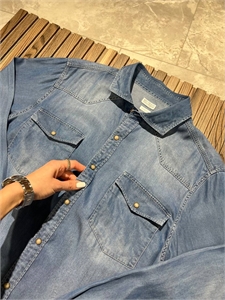 Джинсовая рубашка BC 136744 - фото 245039