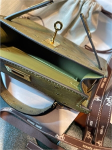 Сумка HERMES Кожа страуса Ручная работа 137175 - фото 247915