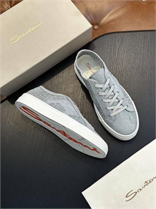 кеды SANTONI из натуральной замши 142346 - фото 273852