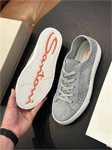 кеды SANTONI из натуральной замши 142346 - фото 273853