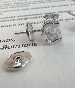 Серьги CARTIER Серебро 925 п 0,8 см 154901