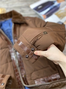 куртка AG со вставками кожи крокодила 156503 - фото 350814