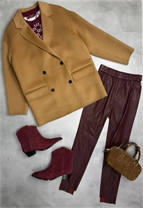 Брюки BRUNELLO CUCINELLI Кожа 156566