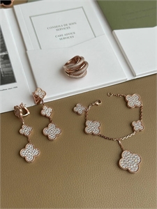 Серьги Van Cleef 3 мотива 163270 - фото 390918