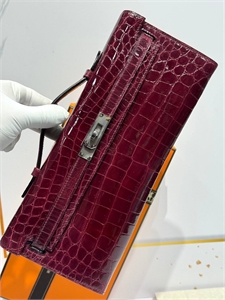 Клатч HERMES Кожа крокодила 163361 - фото 391557