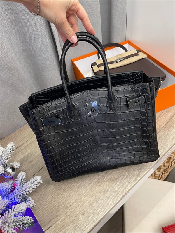 Сумка HERMES Birkin, 30см.кожа крокодила 115620 - фото 137868