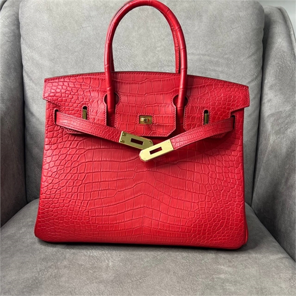 Сумка HERMES 30 см Кожа крокодила 122609 - фото 170180