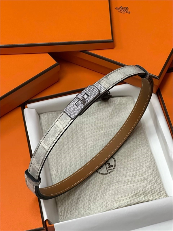 Ремень HERMES Кожа крокодила 123184 - фото 173185