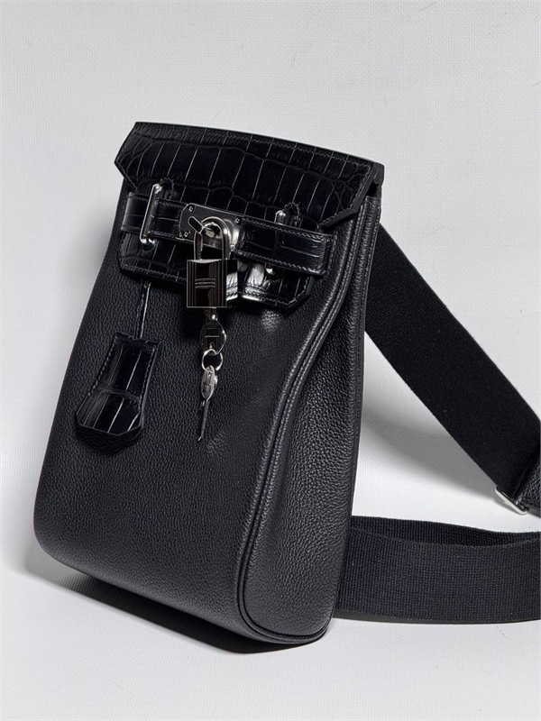 Сумка Hermes вставки крокодила 125396 - фото 184483