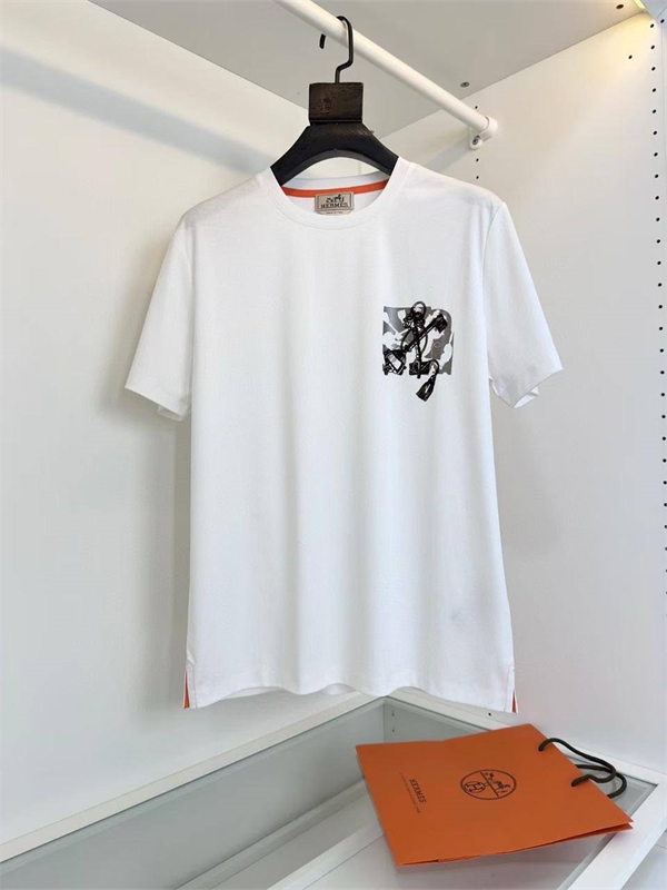 Футболка HERMES 128687 - фото 200208