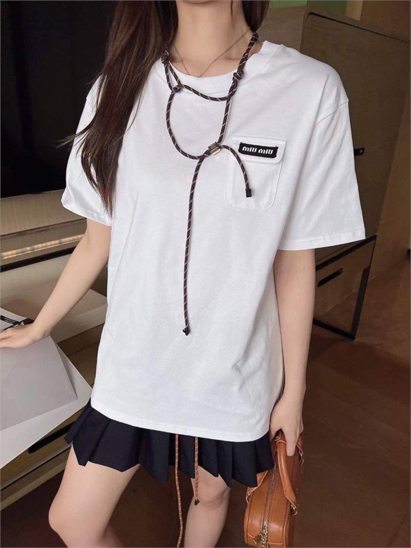 Футболка MIU MIU 135700 - фото 239601