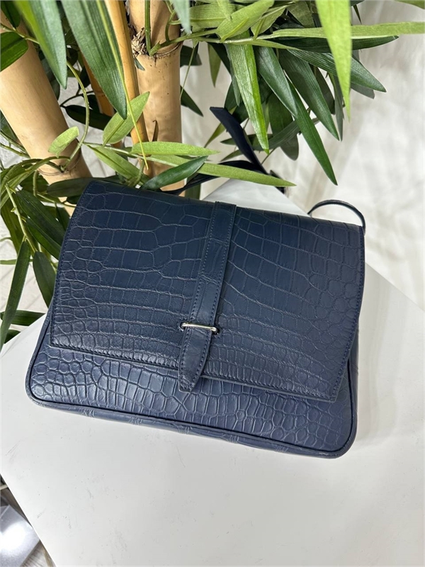 Сумка HERMES через плечо из кожи крокодила 135792 - фото 240314