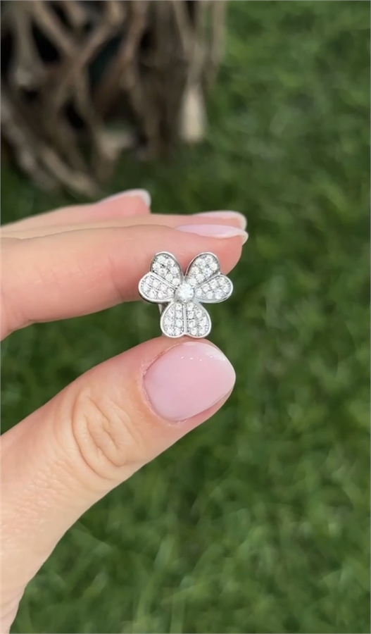 Серьги Van Cleef Серебро 925 п 136545 - фото 244002