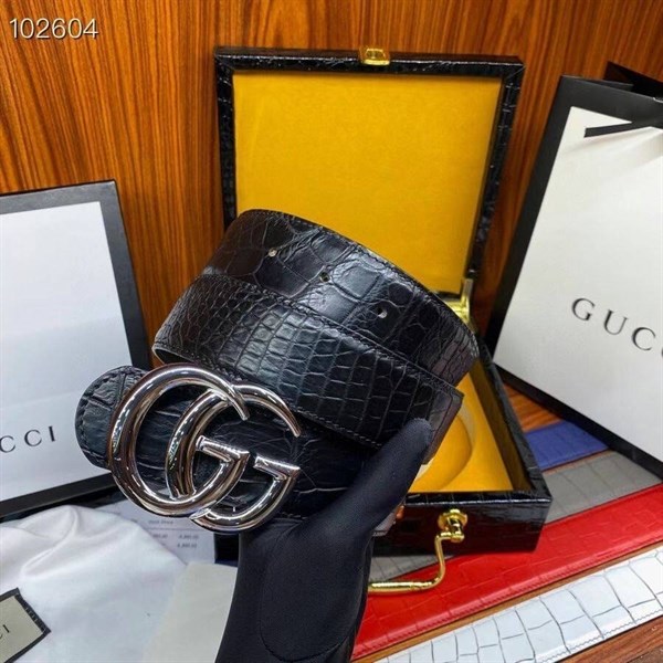 Ремень Gucci из кожи крокодила 19664 - фото 28615