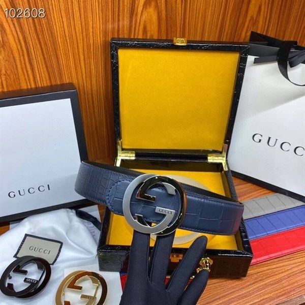 Ремень Gucci из кожи крокодила 19665 - фото 28616