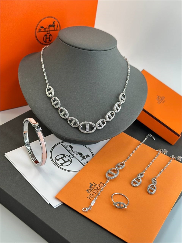 Колье Hermes Серебро 925 п 145308 - фото 288290