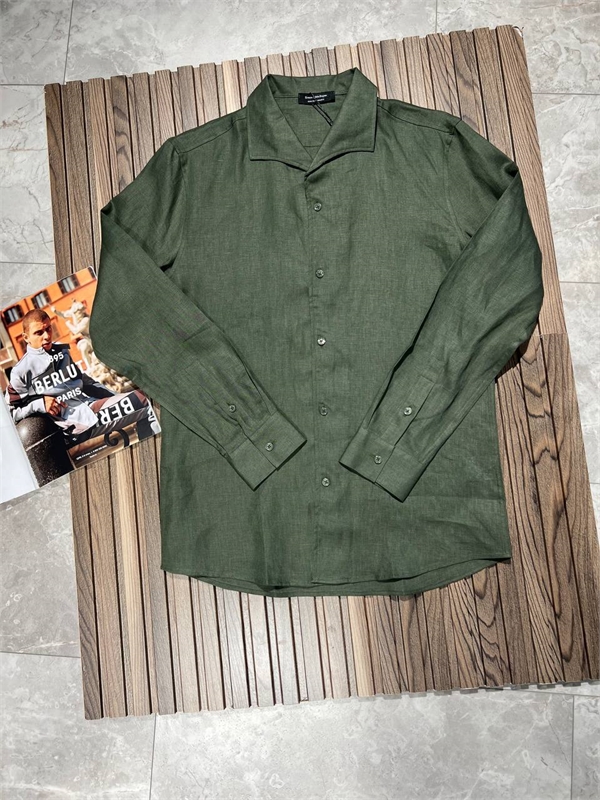 Рубашка ZEGNA (лен) 148398 - фото 306183