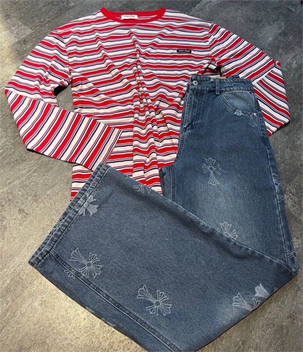 Штаны CHROME HEARTS 150473 - фото 316634