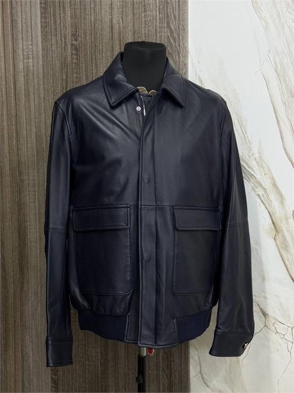 Кожаная куртка KITON 166017