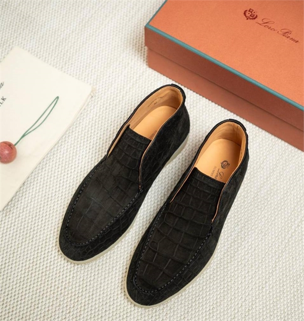 Лоферы LP из кожи крокодила 167449