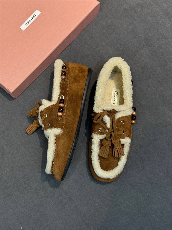 Мокасины MIU MIU 169160