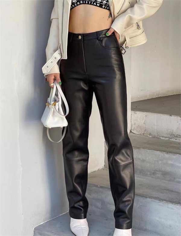 Брюки BOTTEGA VENETA Кожа 169578