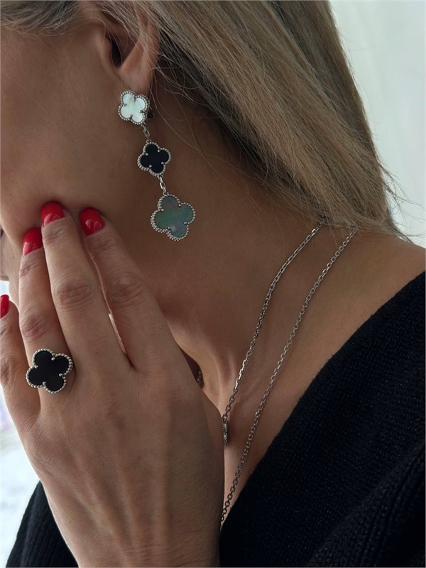 Серьги Van Cleef 3 мотива 170323