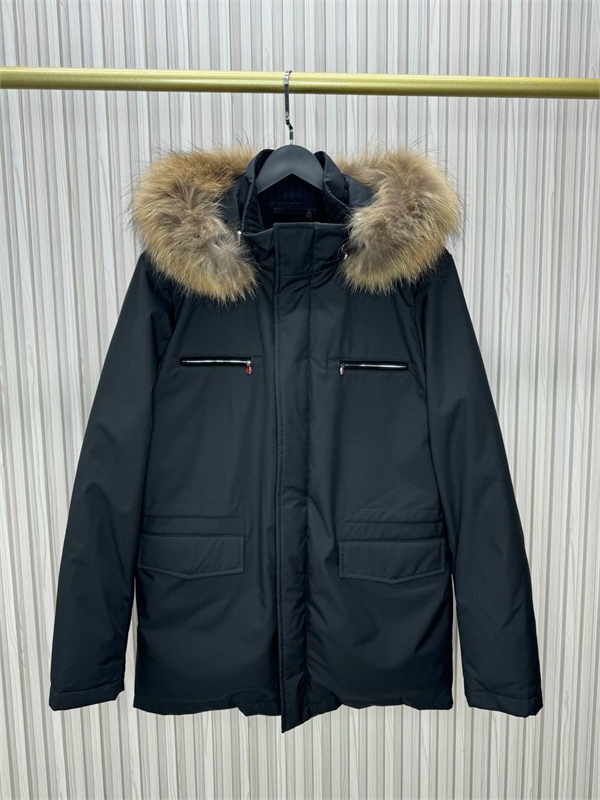 Пуховик KITON со съёмным капюшоном 170993