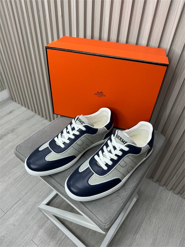 Текстильные кеды  HERMES со вставками из натуральной кожи 171542