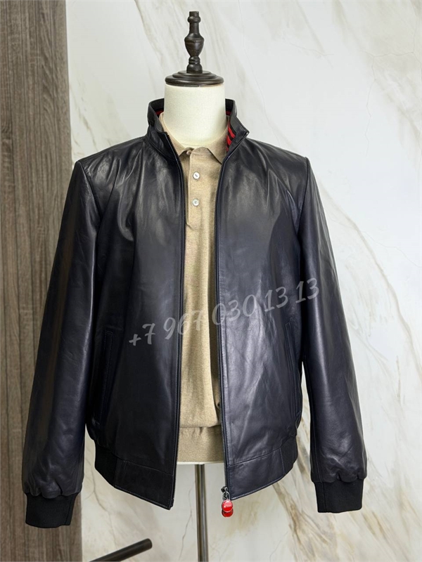 Кожаная куртка KITON 172701