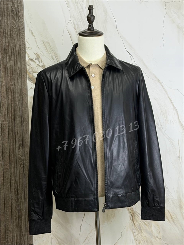 Кожаная Ккуртка Franck Nomani со вставками кожи крокодила 172718