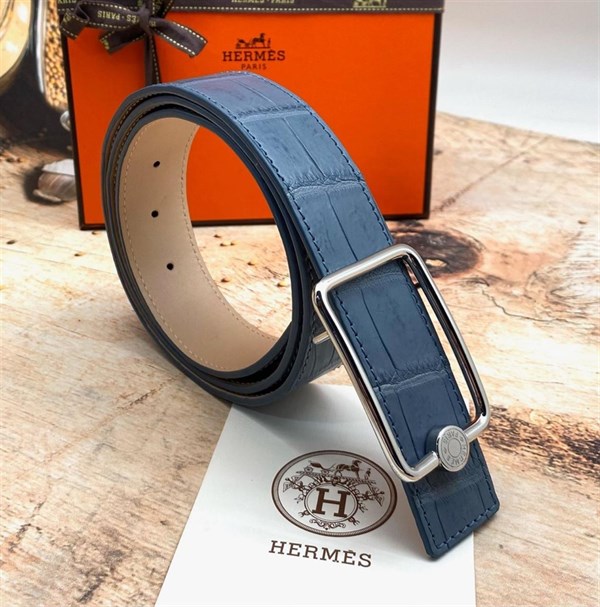 Ремень Hermes из кожи крокодила 2819 - фото 782