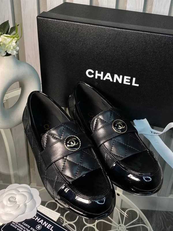 Лоферы CHANEL чёрные 57029 - фото 83196