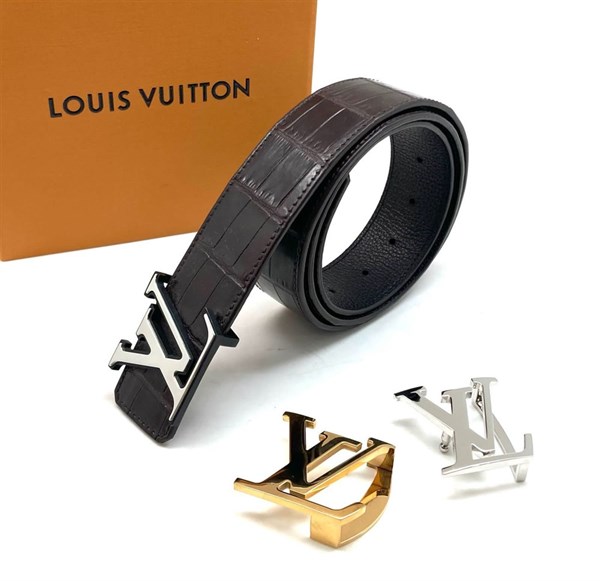 Ремень Louis Vuitton из кожи крокодила 6794 - фото 834