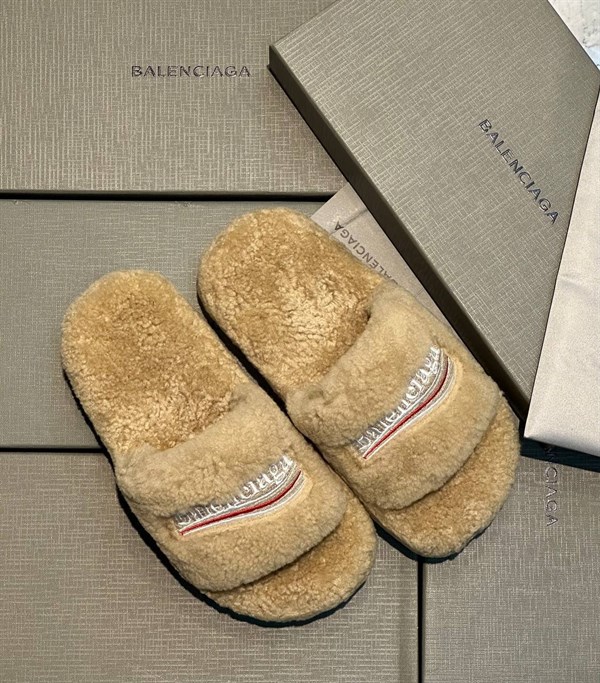 Сланцы на меху Balenciaga 55890 - фото 83685