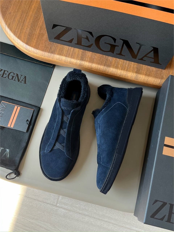 Кеды Zegna на меху 102157 - фото 93246